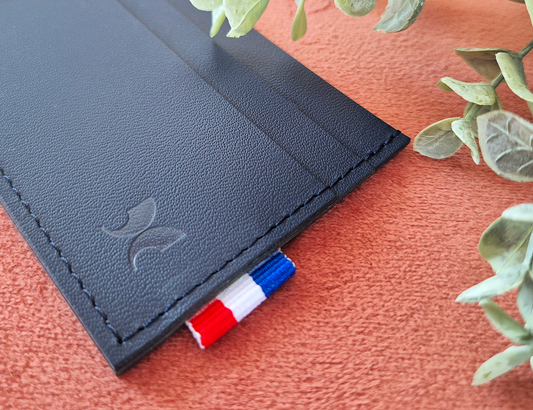 Porte-carte en cuir recyclé