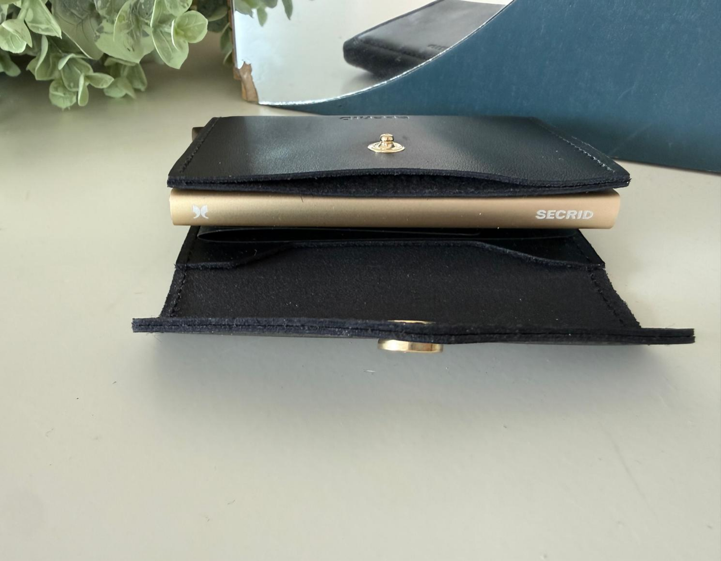 Portefeuille en cuir - protection RFID